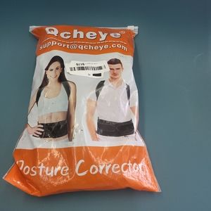 NIP Qcheye Adult Medium Posture Corrector Black Back Brace